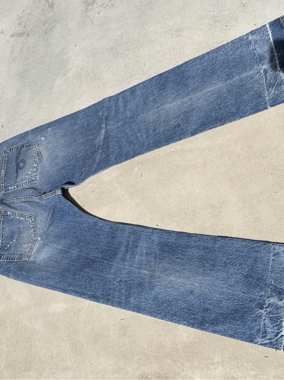 R13 Women’s Boyfriend Jeans in Faded Blue Denim - Picture 6 of 8